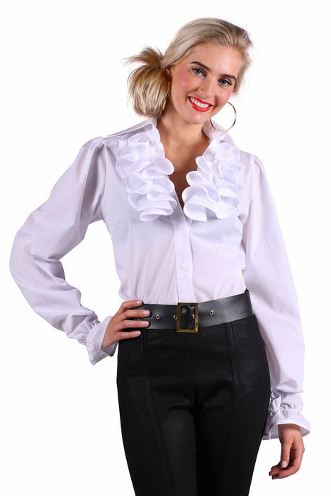 Damesblouse met ruches luxe