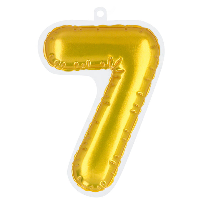 Plakbare folieballon cijfers goud