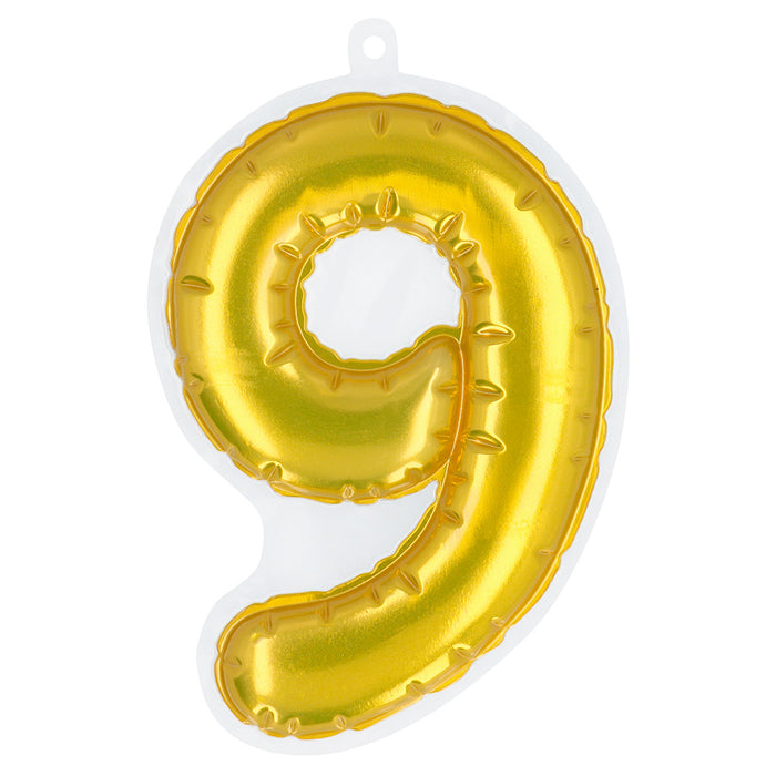 Plakbare folieballon cijfers goud