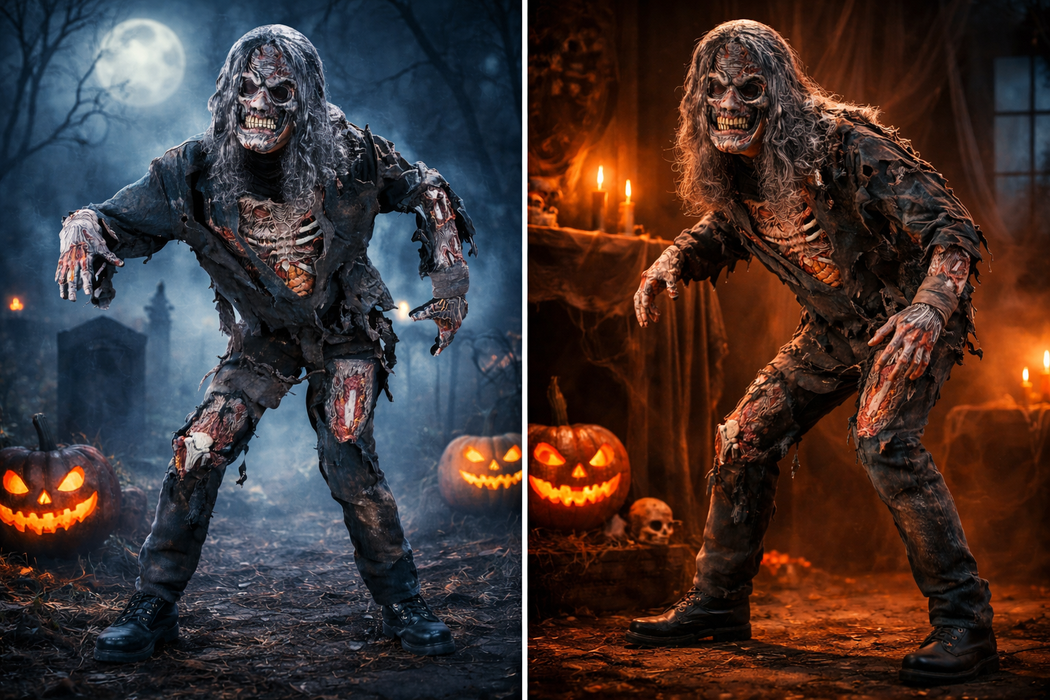 3D Zombie Kostuum deluxe