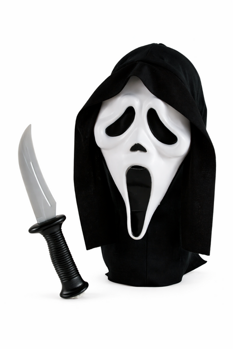 Ghost Face setje masker en mes