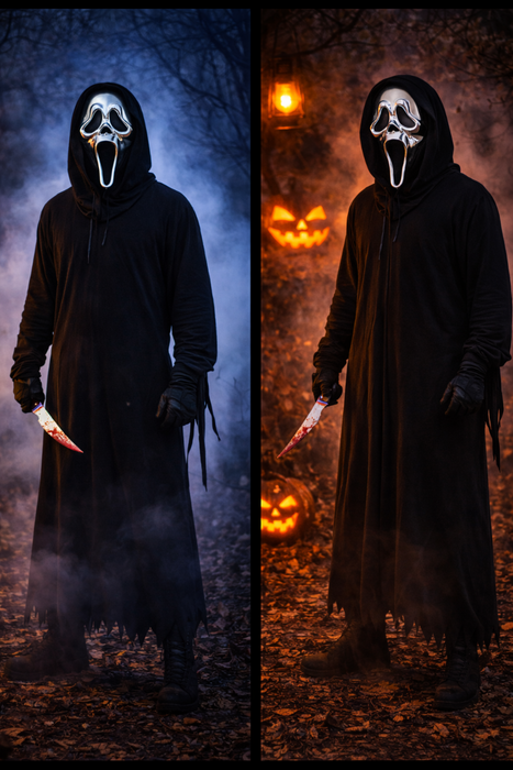 Ghost Face Masker Metallic