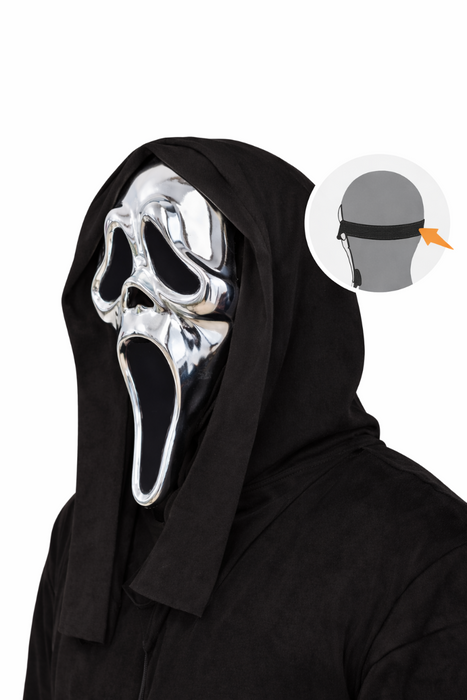 Ghost Face Masker Metallic