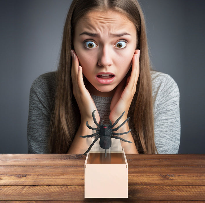 Fop doosje springende spin