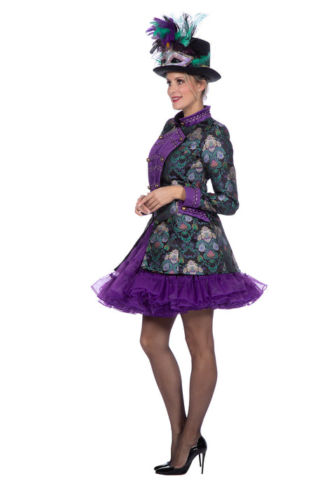 Damesjas Jacquard luxe paars