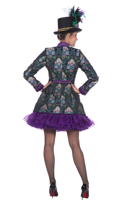 Damesjas Jacquard luxe paars