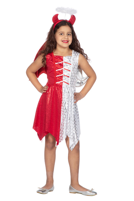 Half Duivel Half Engel meisjeskostuum