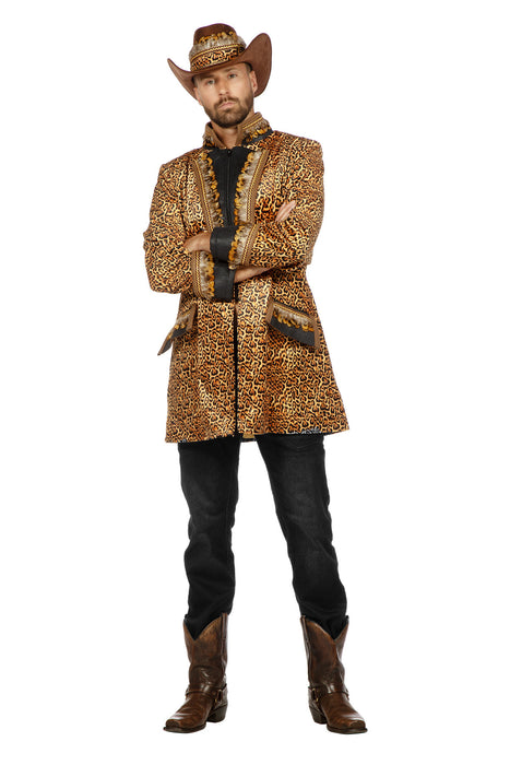 Herenjas Panterprint met veren