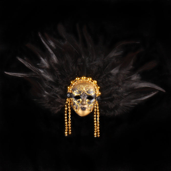 Venetiaans miniatuur masker Feathers
