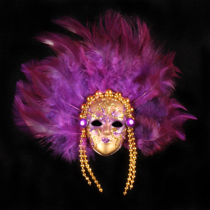 Venetiaans miniatuur masker Feathers