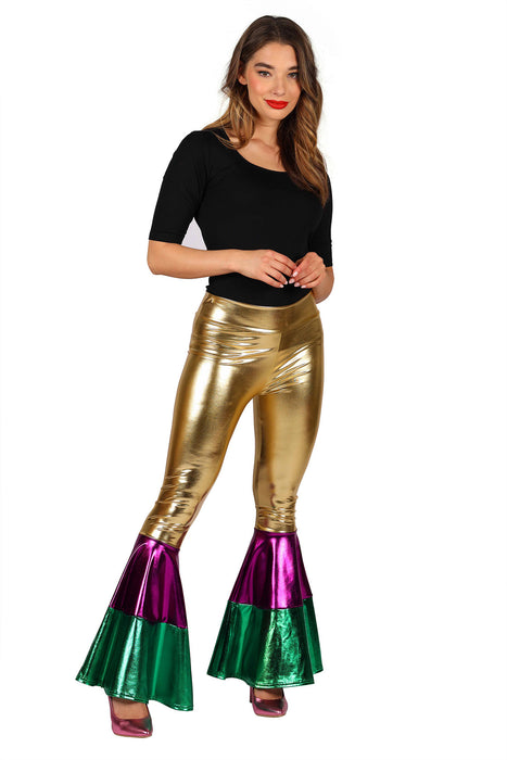 Metallic Discobroek dames