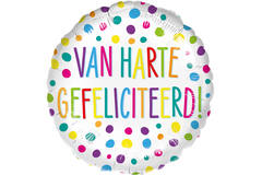 Folieballon Van Harte Gefeliciteerd 45cm
