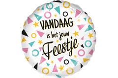 Folieballon Vandaag Is Jouw Feestje 45cm