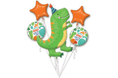 Folieballon Boeket Dino 5st