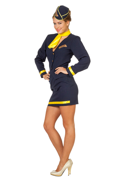 Dameskostuum Stewardess Luxe