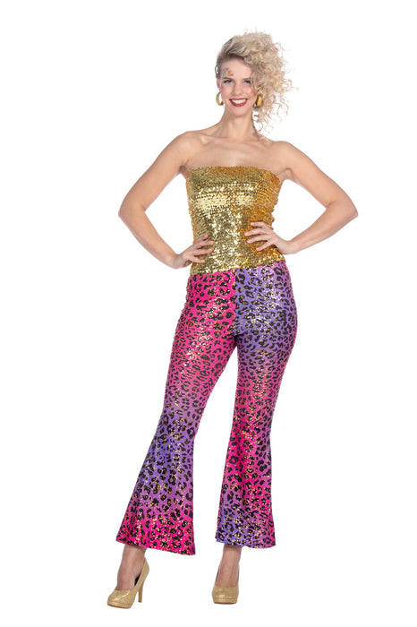 Hippiebroek panter sparkle