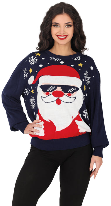 Foute Kerst trui Thumbs Up Dames