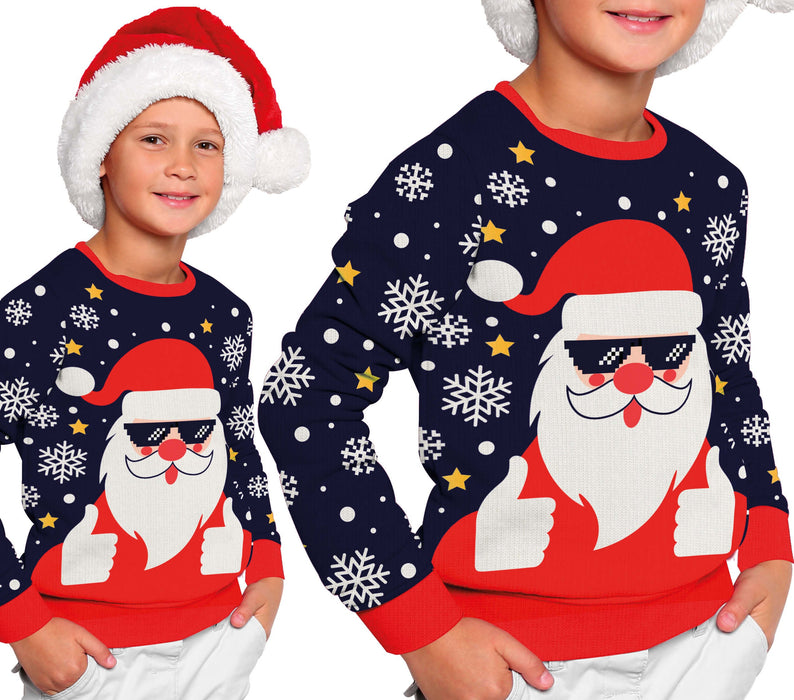 Foute Kersttrui Thumbs Up Kinderen