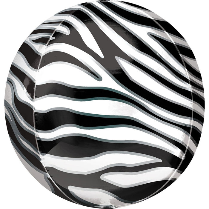 Folieballon Orbz Safari Zebra