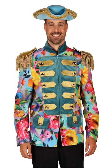 Carnavalsjas Color King Flower heren