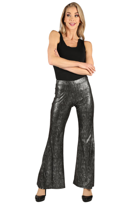 Flarebroek Snake skin dames
