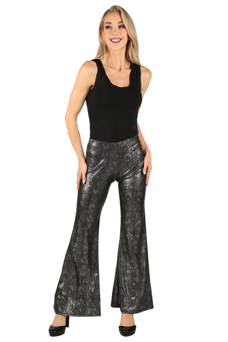 Flarebroek Snake skin dames