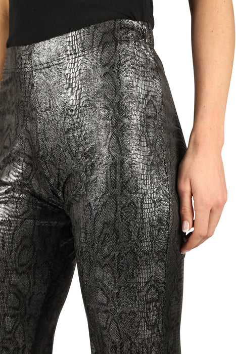 Flarebroek Snake skin dames