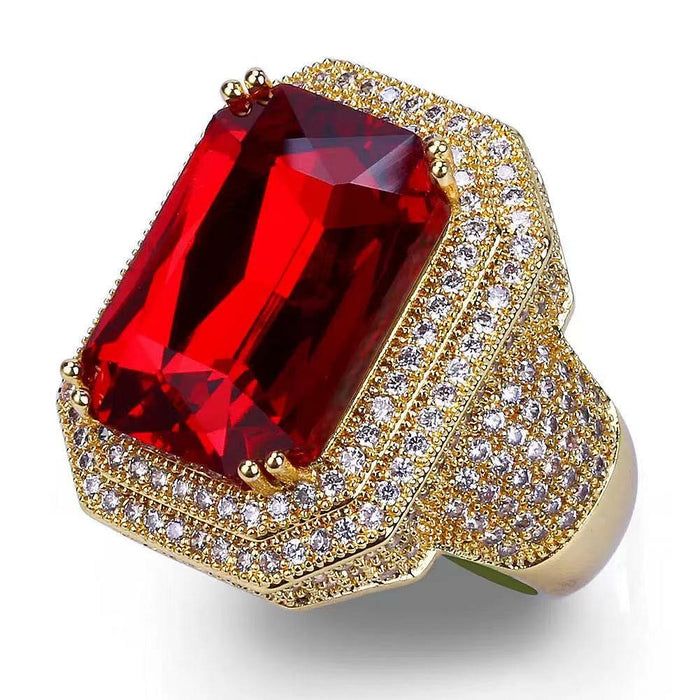 Sinterklaasring Ruby Deluxe