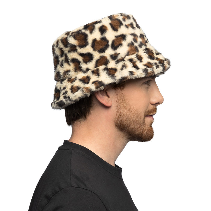 Pluchen Bucket Hat Panter