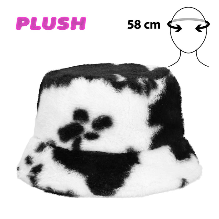 Pluchen Bucket Hat Koe
