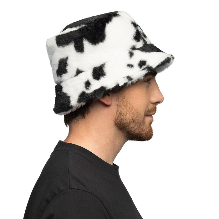Pluchen Bucket Hat Koe