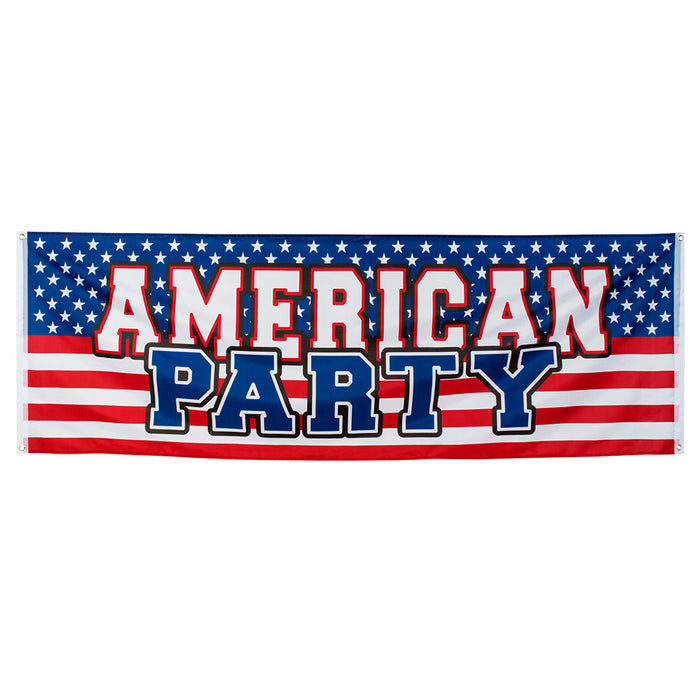 Polyester banner American Party