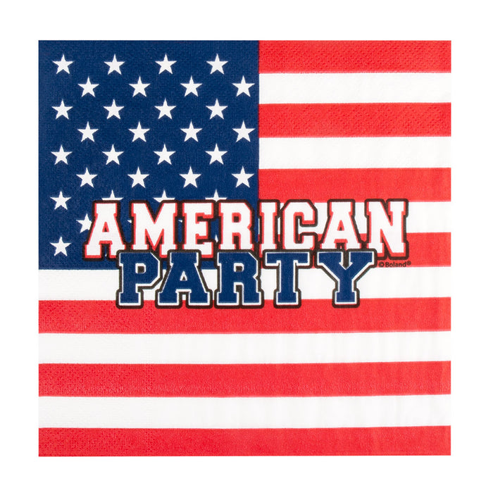 Papieren Servetten American Party 20st