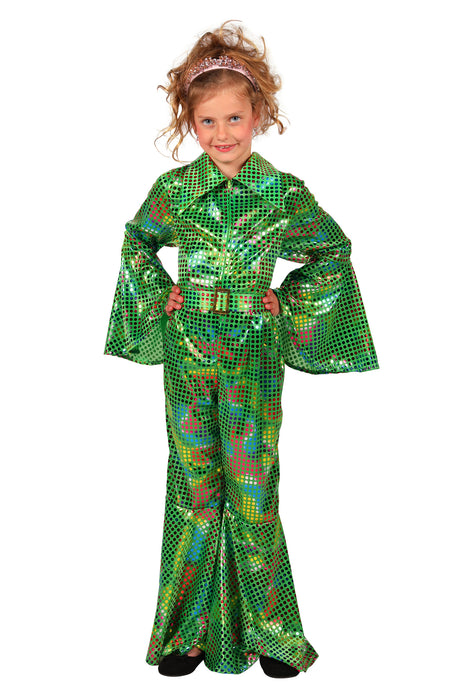 Disco Glamour Catsuit voor kinderen