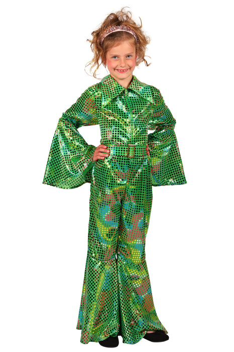 Disco Glamour Catsuit voor kinderen