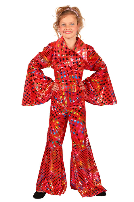 Disco Glamour Catsuit voor kinderen