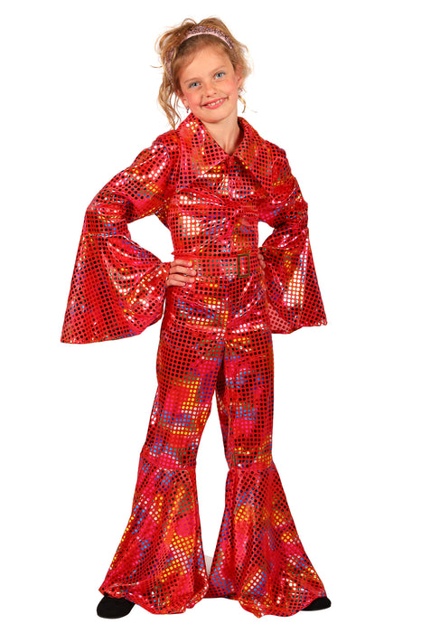 Disco Glamour Catsuit voor kinderen