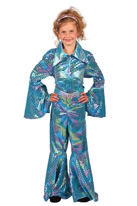 Disco Glamour Catsuit voor kinderen