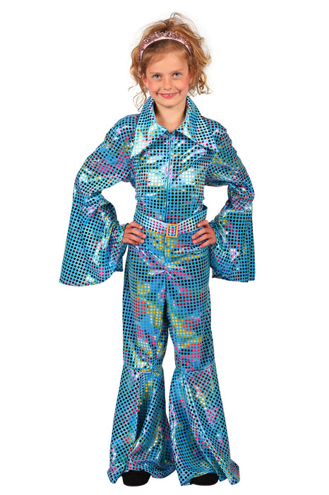 Disco Glamour Catsuit voor kinderen