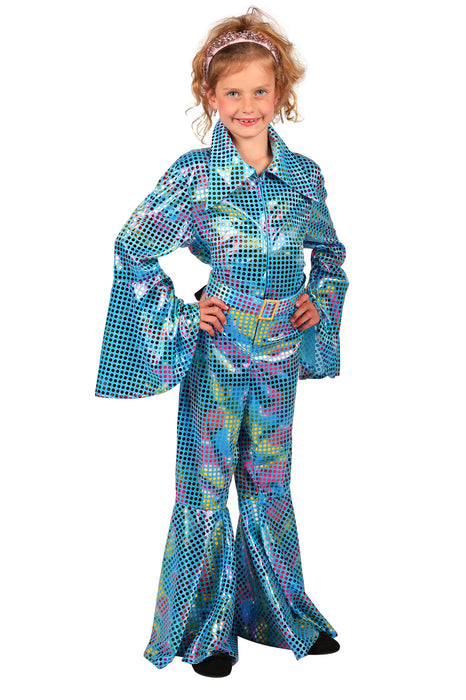 Disco Glamour Catsuit voor kinderen