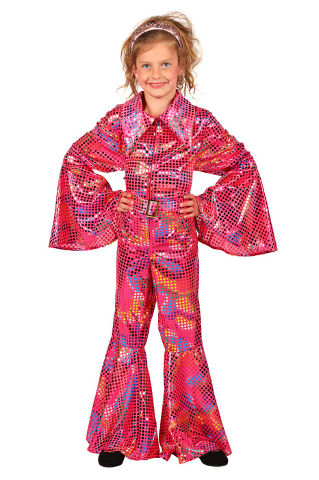 Disco Glamour Catsuit voor kinderen