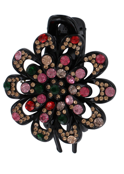 Haarklem Bloem met pailletten