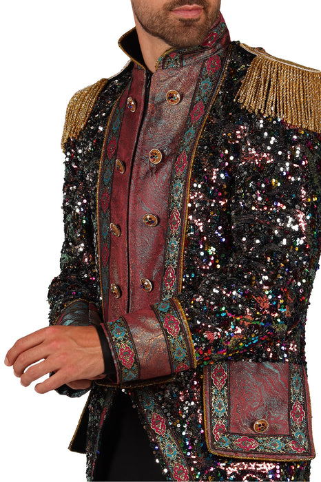 Carnavalsjas Sequin Party heren