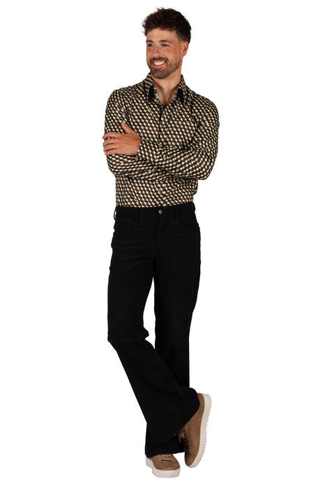 Ribcordbroek 70's voor Heren