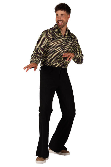 Ribcordbroek 70's voor Heren