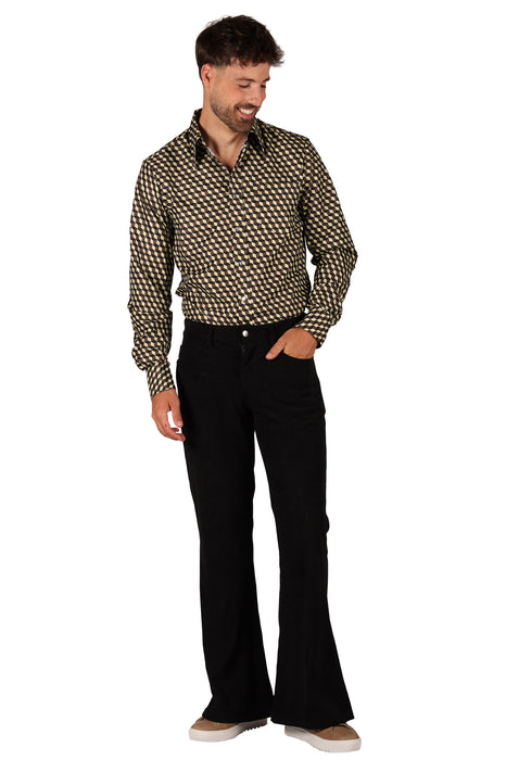 Ribcordbroek 70's voor Heren