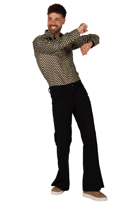 Ribcordbroek 70's voor Heren