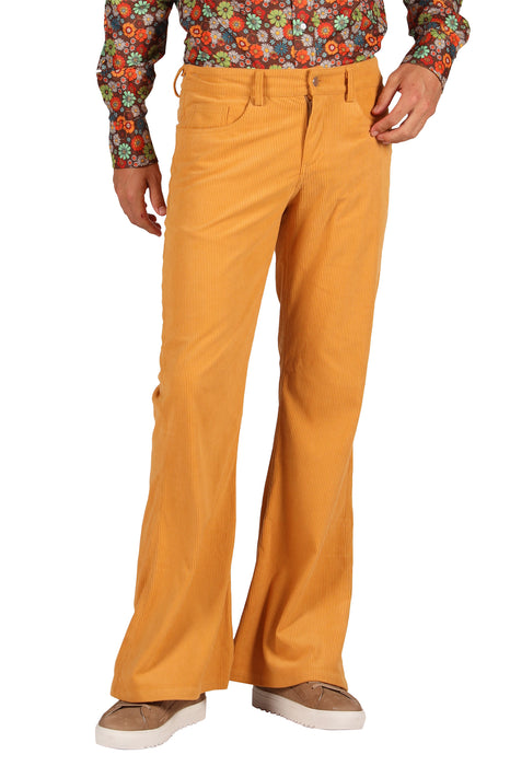 Ribcordbroek 70's voor Heren