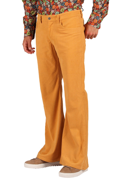 Ribcordbroek 70's voor Heren