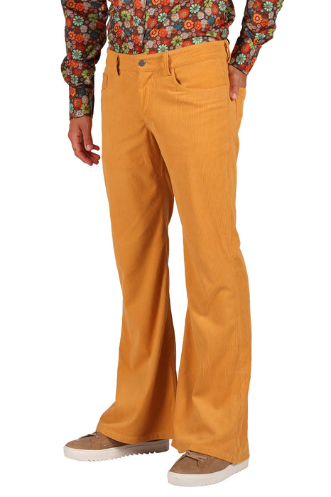 Ribcordbroek 70's voor Heren